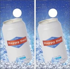 Happy Dad Fruit Punch Version 2 Cornhole Wraps - Set Of 2