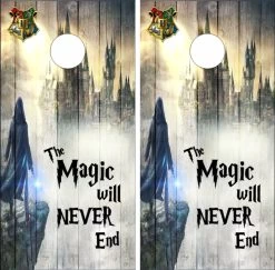 Harry Potter Version 18 Cornhole Wraps - Set Of 2