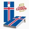 Icelandic Flag Cornhole Set With Bags -Pro Cornhole Shop Icelandic Flag Cornhole Game 86789.1611523428