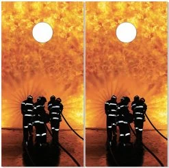 Into The Fire Cornhole Wraps - Set Of 2