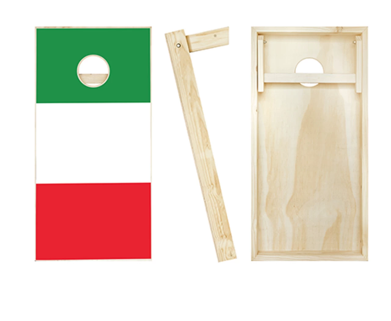 Italian Flag Cornhole Set With Bags - Image 2