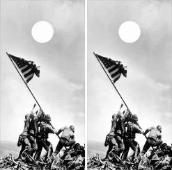 Battle Of Iwo Jima Cornhole Wraps - Set Of 2