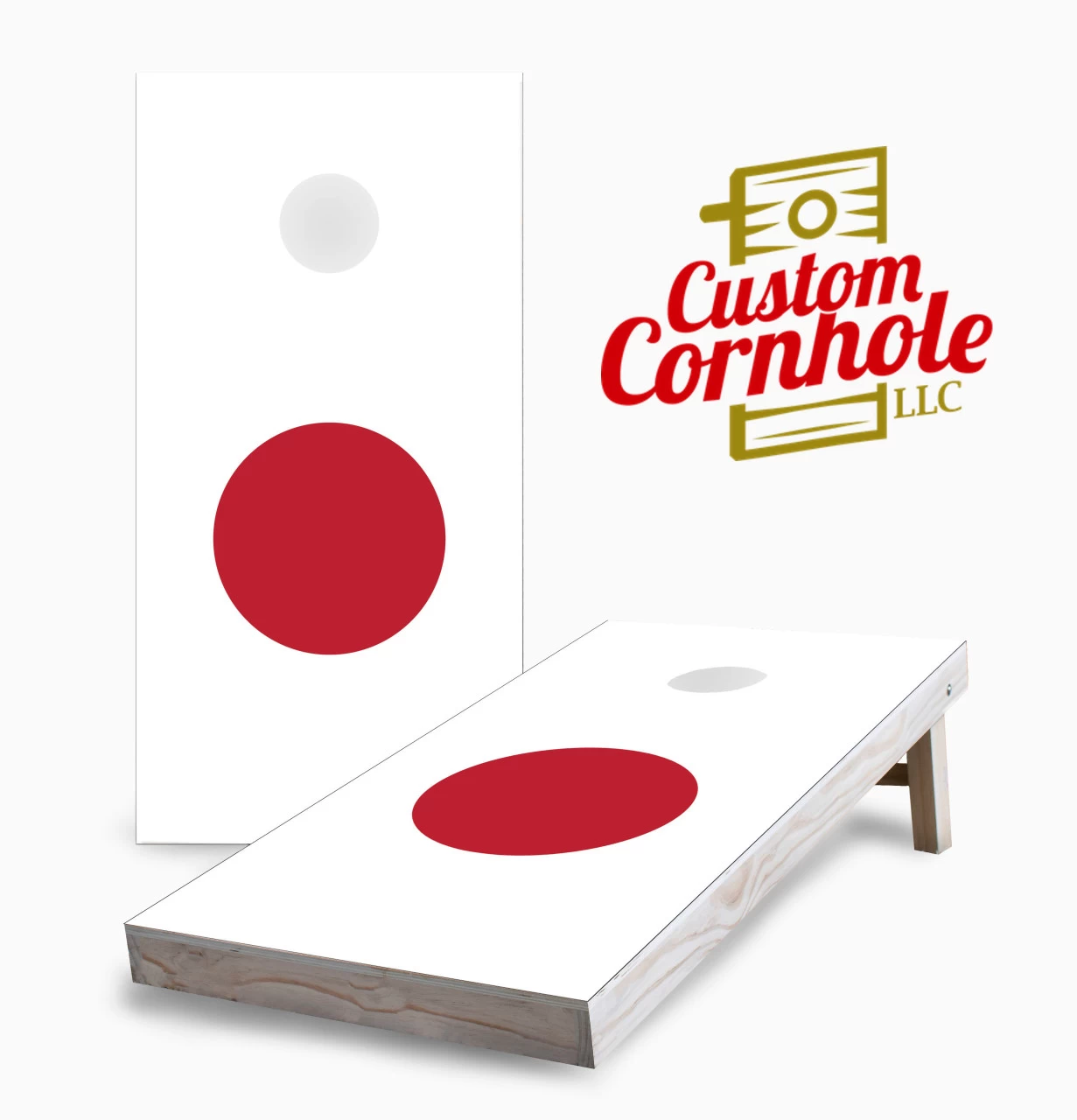 Japanese Flag Cornhole Set With Bags 3 Japanese Flag Cornhole Set With Bags
