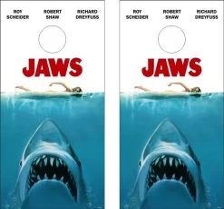 Jaws Cornhole Wraps - Set Of 2