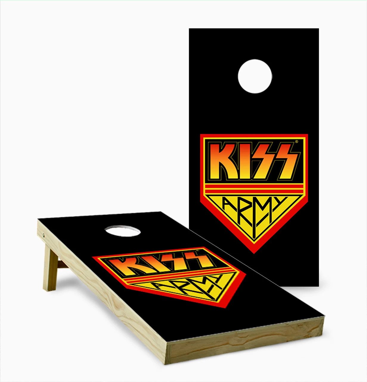 Kiss Army Cornhole Set With Bags 3 Kiss Army Cornhole Set With Bags