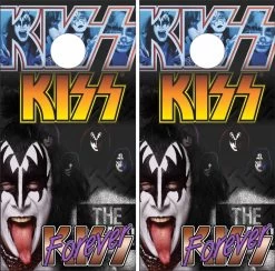 Kiss Version 2 Cornhole Wraps - Set Of 2