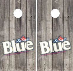 Labatt Blue Beer Cornhole Wraps - Set Of 2