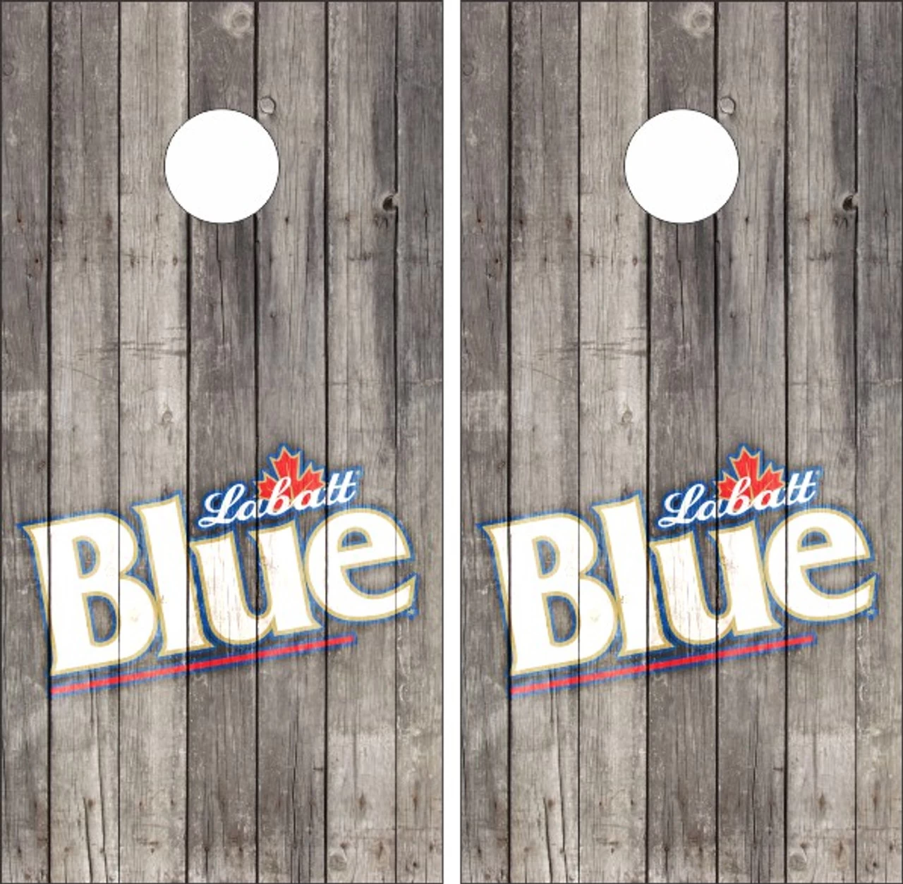 Labatt Blue Beer Cornhole Wraps - Set Of 2 3 Labatt Blue Beer Cornhole Wraps - Set Of 2
