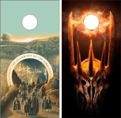 The Lord Of The Rings Version 2 Cornhole Wraps - Set Of 2