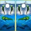 Mahi Mahi Cornhole Wraps - Set Of 2 2 Mahi Mahi Cornhole Wraps - Set Of 2 -Pro Cornhole Shop Mahi Mahi and Tuna Fish Ocean Fishing Boat preview 1 52577.1509752586