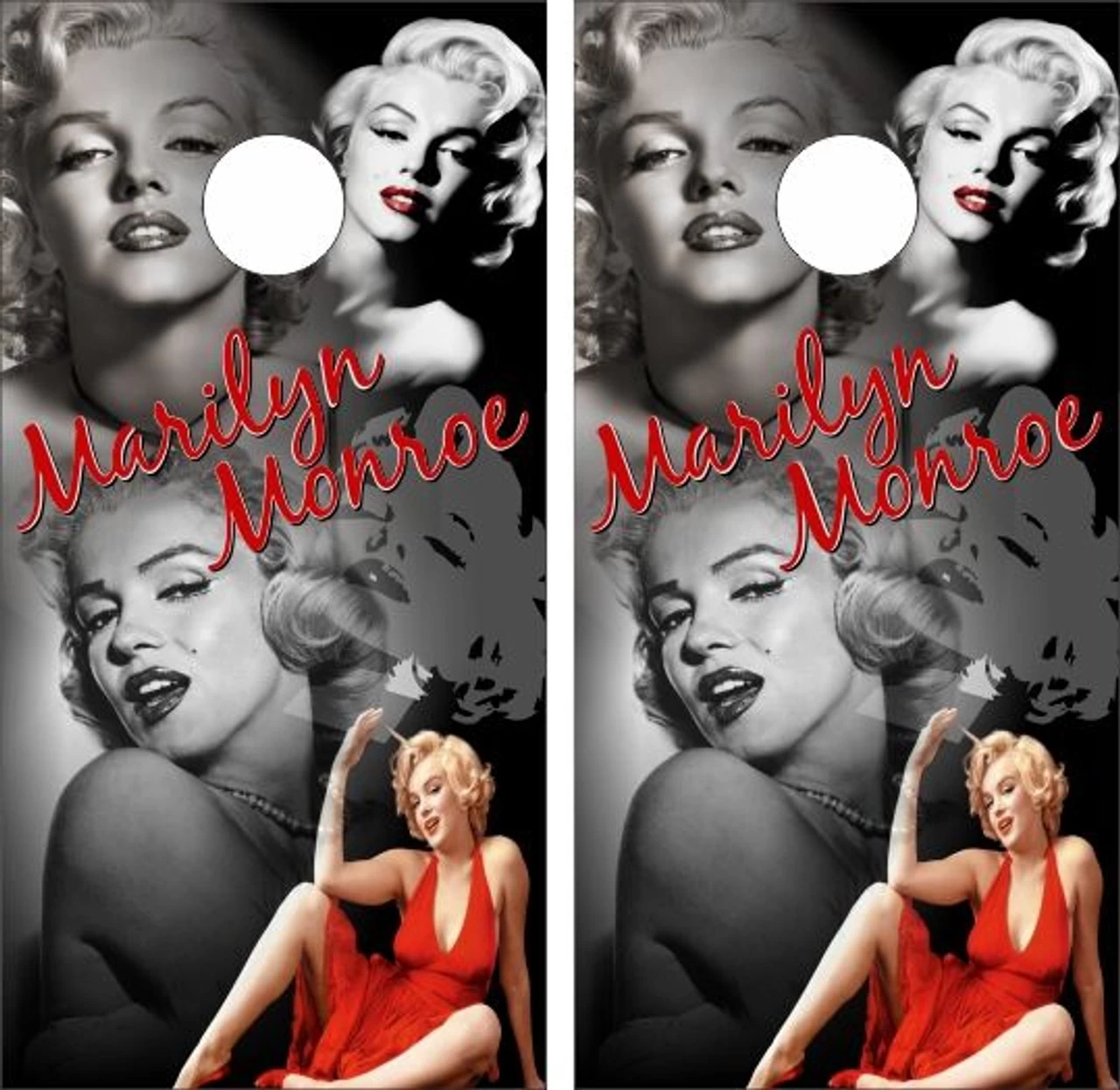 Marilyn Monroe Cornhole Wraps - Set Of 2 3 Marilyn Monroe Cornhole Wraps - Set Of 2