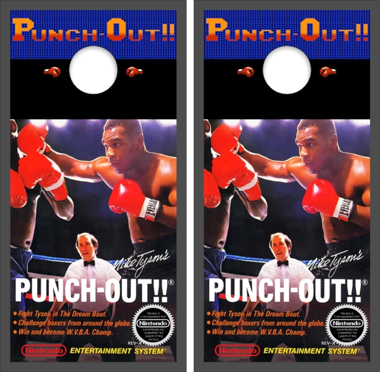 Mike Tyson's Punch-Out!! Version 2 Cornhole Wraps - Set Of 2 3 Mike Tyson's Punch-Out!! Version 2 Cornhole Wraps - Set Of 2