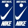Nike Version 3 Cornhole Wraps - Set Of 2 1 Nike Version 3 Cornhole Wraps - Set Of 2 -Pro Cornhole Shop NIKE Navy Blue and White 55943.1698359113