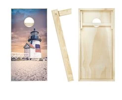 Nantucket Island Lighthouse Cornhole Set With Bags -Pro Cornhole Shop Nantucket Island Lighthouse Cornhole Set with Bags2 41672.1611263251
