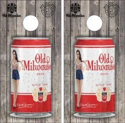 Old Milwaukee Version 2 Cornhole Wraps - Set Of 2