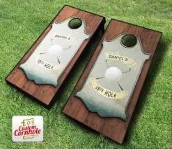 Personalized Golf Cornhole Set With Bags 8 Personalized Golf Cornhole Set With Bags -Pro Cornhole Shop P Gold Set 62830.1444779876