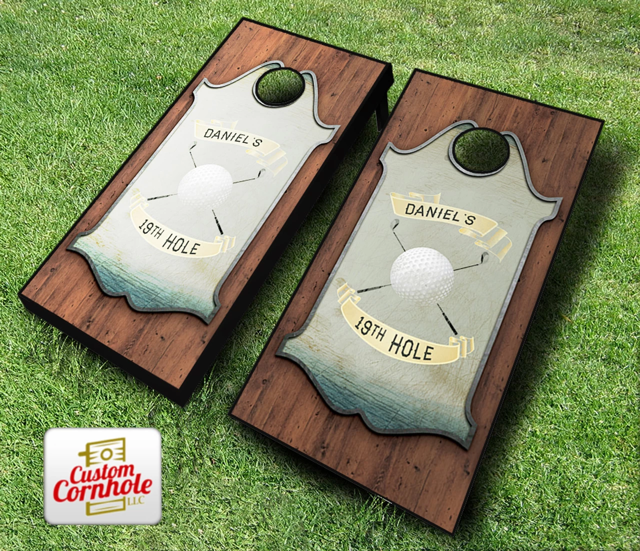 Personalized Golf Cornhole Set With Bags 5 Personalized Golf Cornhole Set With Bags - Image 3