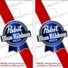 Pabst Blue Ribbon Version 2 Cornhole Wraps - Set Of 2 -Pro Cornhole Shop Pabst Blue Ribbon2 61976.1541629066