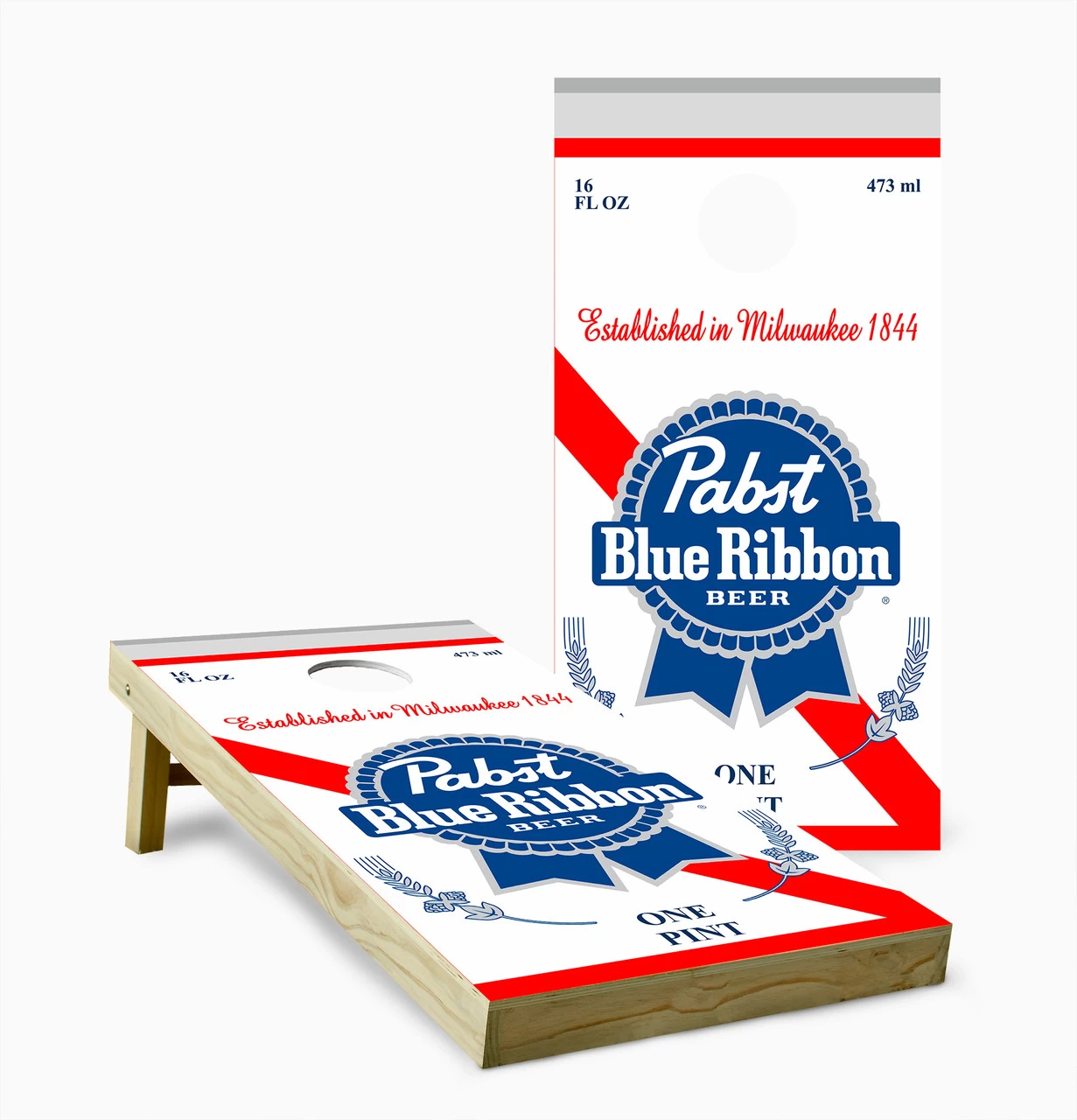 Pabst Blue Ribbon Cornhole Set With Bags 3 Pabst Blue Ribbon Cornhole Set With Bags