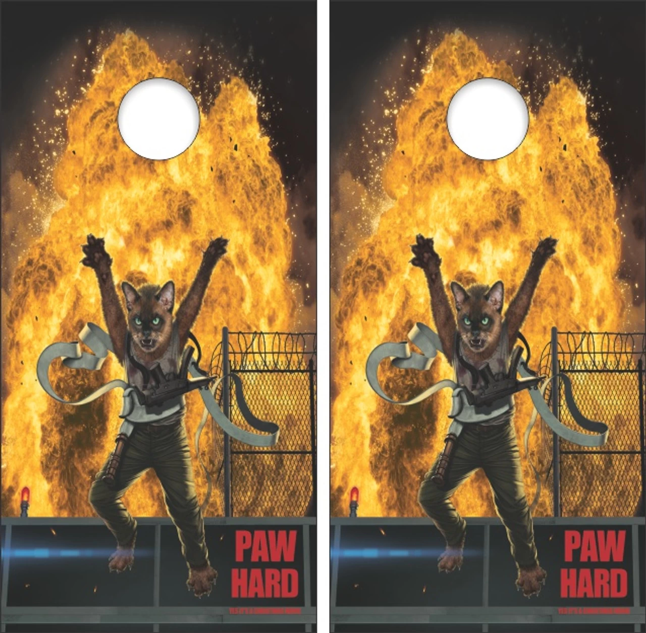 Paw Hard Cornhole Set With Bags 4 Paw Hard Cornhole Set With Bags - Image 2