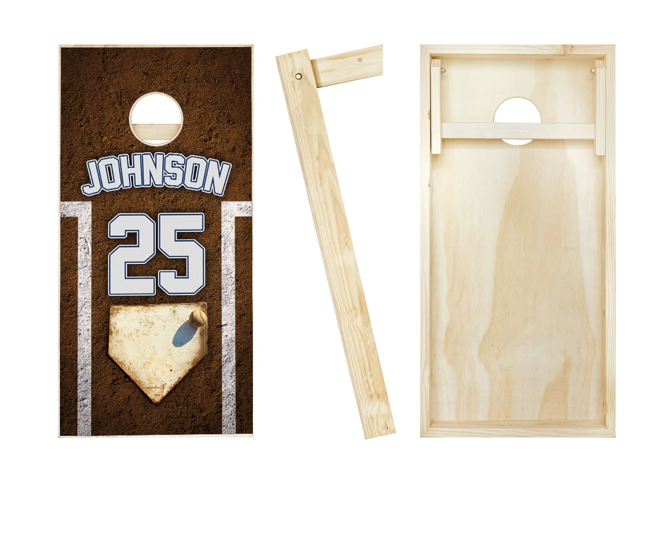 Personalized Baseball Cornhole Set With Bags 4 Personalized Baseball Cornhole Set With Bags - Image 2