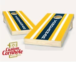 Personalized Striped Cornhole Set With Bags