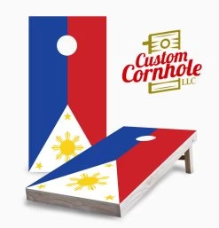 Philippine Flag Cornhole Set With Bags