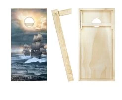 Pirate Ship Cornhole Set With Bags -Pro Cornhole Shop Pirate Ship Cornhole Set with Bags2 99776.1611262991