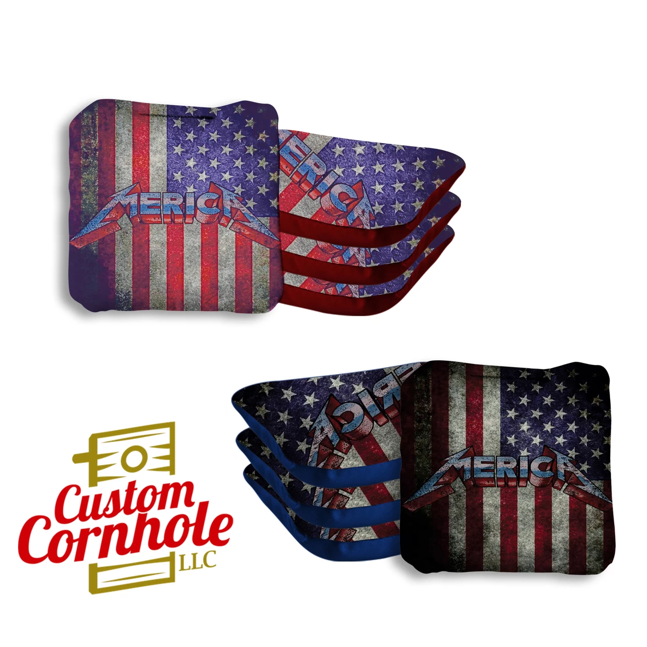 Merica Professional Cornhole Bags - Set Of 8 3 Merica Professional Cornhole Bags - Set Of 8