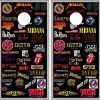 Rock Bands Version 2 Cornhole Wraps - Set Of 2 -Pro Cornhole Shop Punk Rock Music Collage 2 14825.1602542933