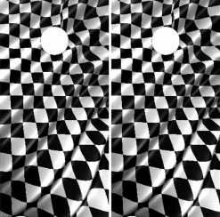 Checkered Racing Flag Cornhole Wraps - Set Of 2