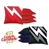 Red Black Zigzag Tournament Cornhole Bags - Set Of 8 2 Red Black Zigzag Tournament Cornhole Bags - Set Of 8 -Pro Cornhole Shop Red Black Zigzag 74511.1708461895