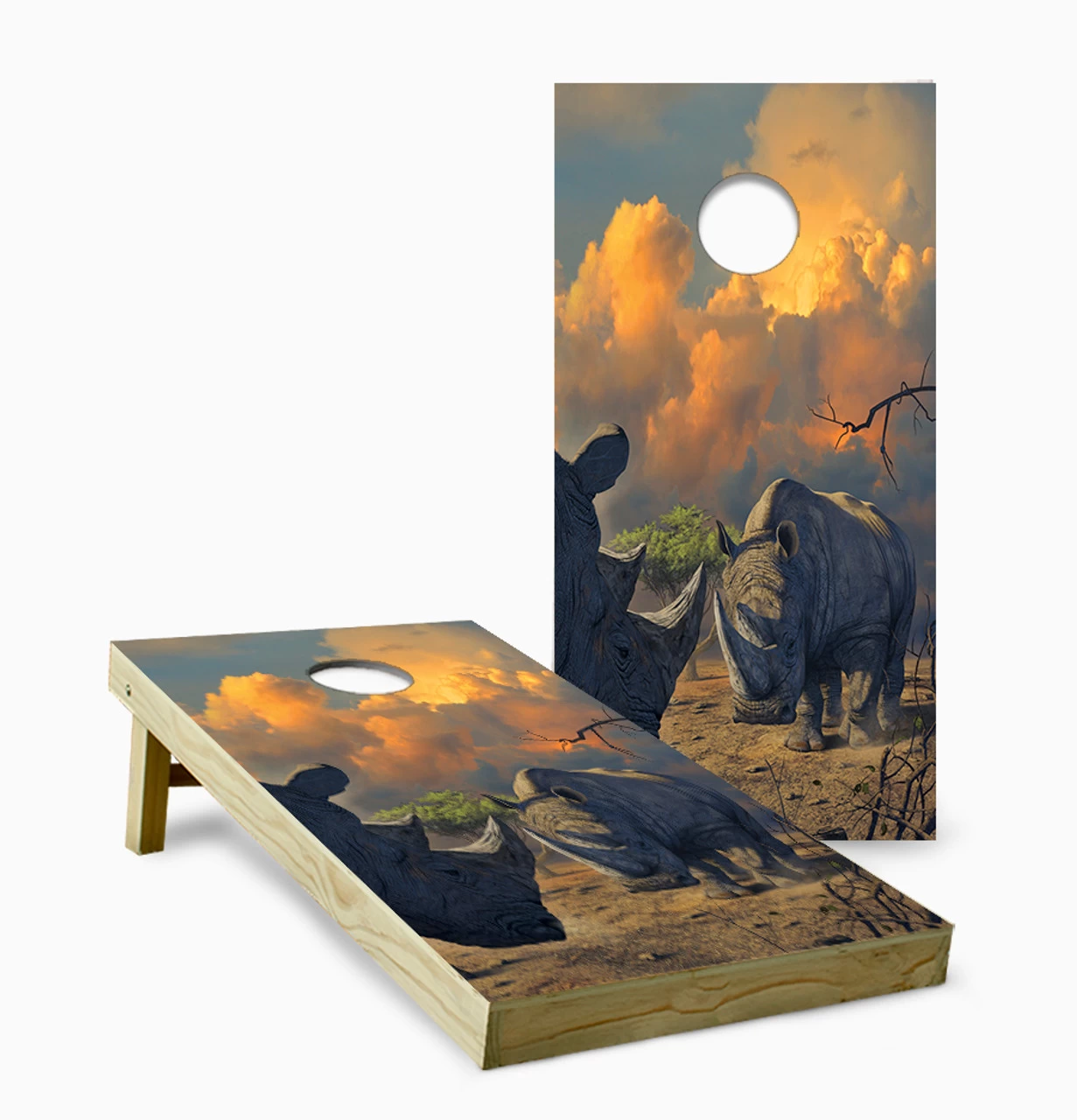 Rhino Stand Off Cornhole Set With Bags 3 Rhino Stand Off Cornhole Set With Bags