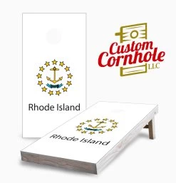 Rhode Island Flag Cornhole Set With Bags