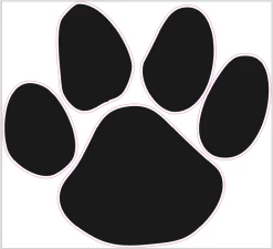 Dog Paw Cornhole Decal
