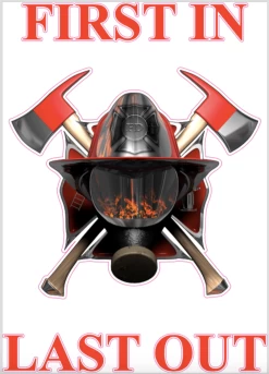 First In Last Out Cornhole Decal