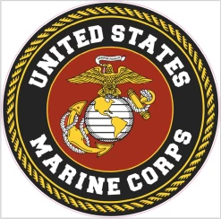 Marine Cornhole Decal