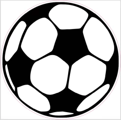Soccer Ball Cornhole Decal