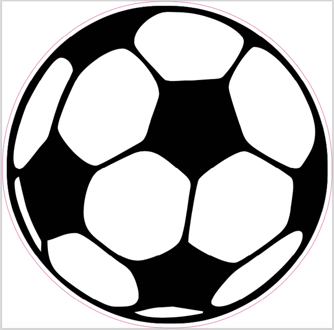 Soccer Ball Cornhole Decal 3 Soccer Ball Cornhole Decal