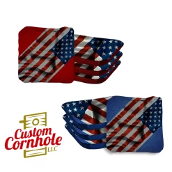 Sideway Flag Professional Cornhole Bags - Set Of 8
