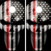 Thin Red Line Punisher Cornhole Wraps - Set Of 2 2 Thin Red Line Punisher Cornhole Wraps - Set Of 2 -Pro Cornhole Shop Skull Punisher Head Red Stripe Flag 1 45264.1589325698