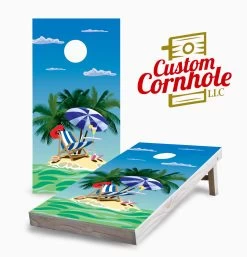 Small Island Cornhole Set With Bags