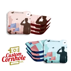 Soldier Salute Professional Cornhole Bags - Set Of 8