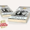 "Southern Statement" Personalized Black & White Photo Wedding Cornhole Set With Bags 2 "Southern Statement" Personalized Black & White Photo Wedding Cornhole Set With Bags -Pro Cornhole Shop Southern Statement Personalized Black White Photo Wedding Cornhole Set with Bags 03260.1611169688