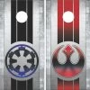 Star Wars Version 2 Cornhole Wraps - Set Of 2 -Pro Cornhole Shop Star Wars Galactic Empire Rebel Alliance 72927.1504879972