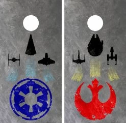 Star Wars Version 12 Cornhole Set With Bags -Pro Cornhole Shop Star Wars Retro 7 2 92020.1672189873