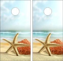 Starfish Cornhole Wraps - Set Of 2