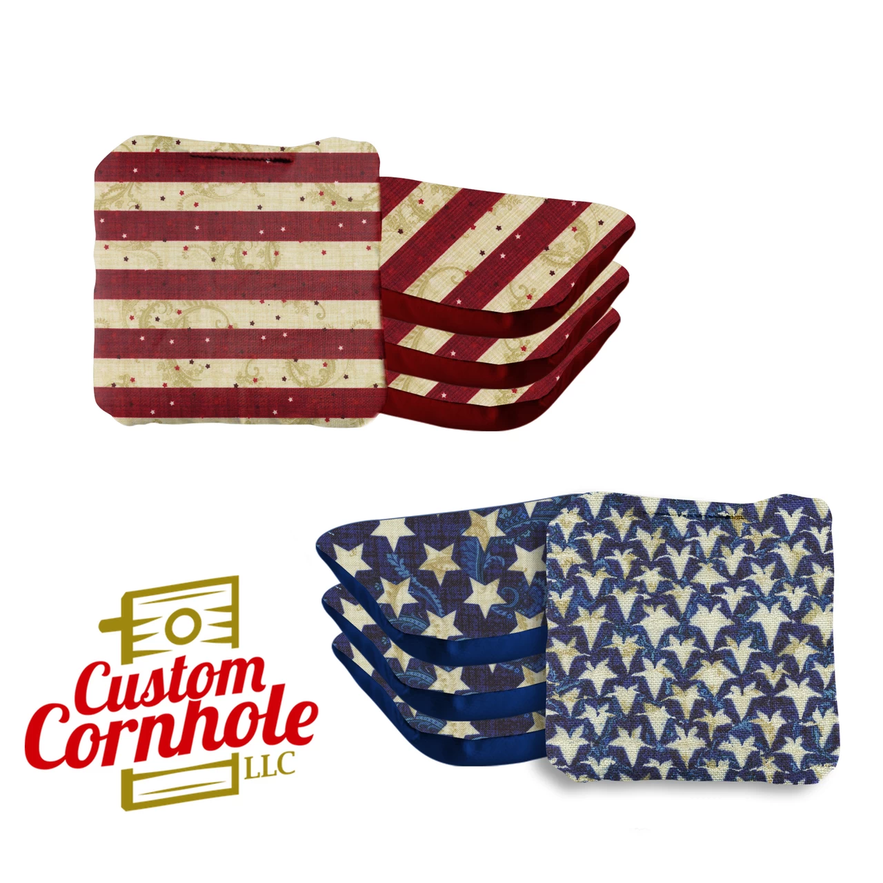 Stars Stripes Professional Cornhole Bags - Set Of 8 3 Stars Stripes Professional Cornhole Bags - Set Of 8