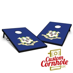 Tailgate Connecticut Flag Cornhole Set With Bags