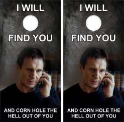 Taken Cornhole Wraps - Set Of 2